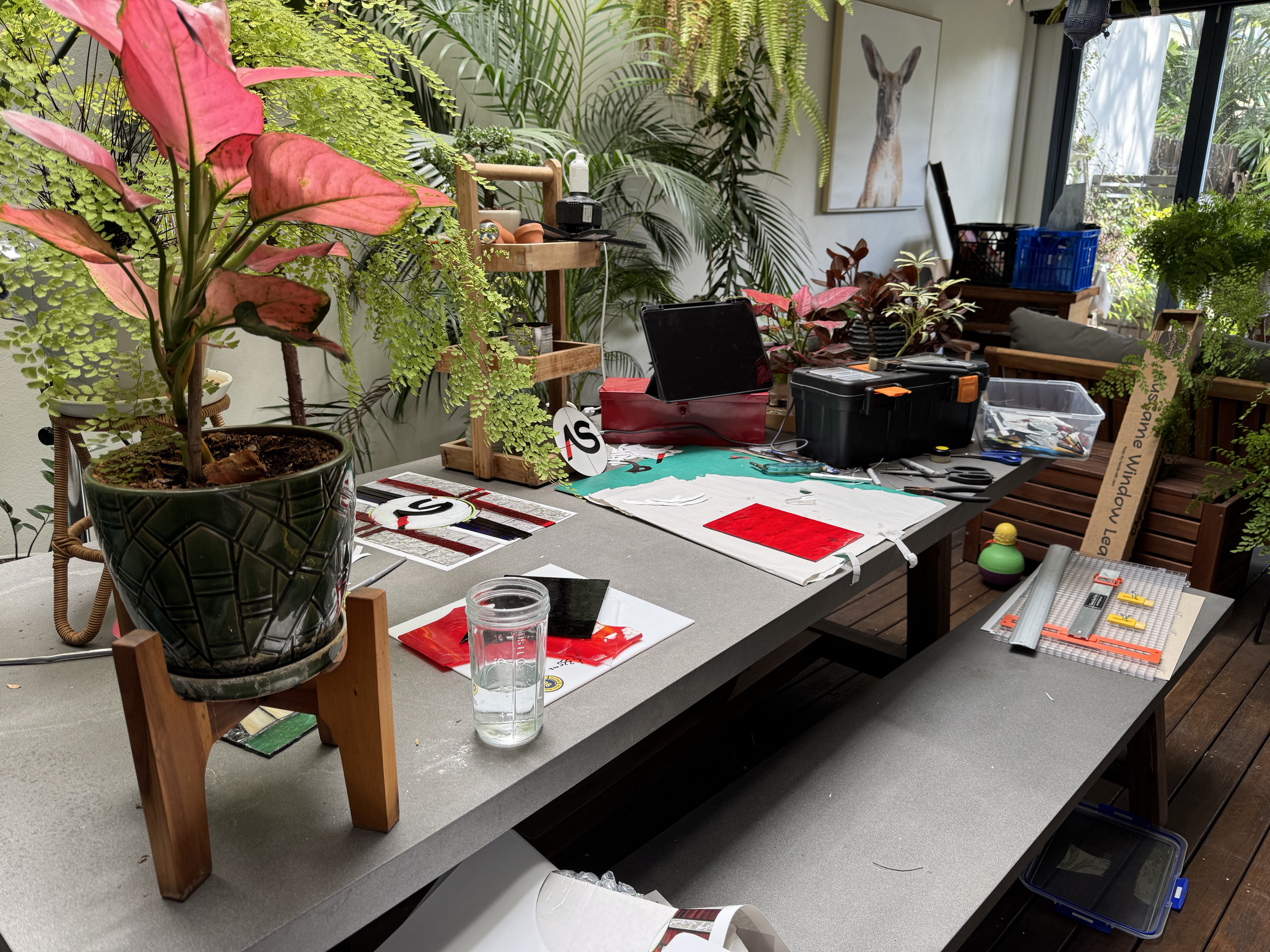 Stained glass workstation - where art comes to life